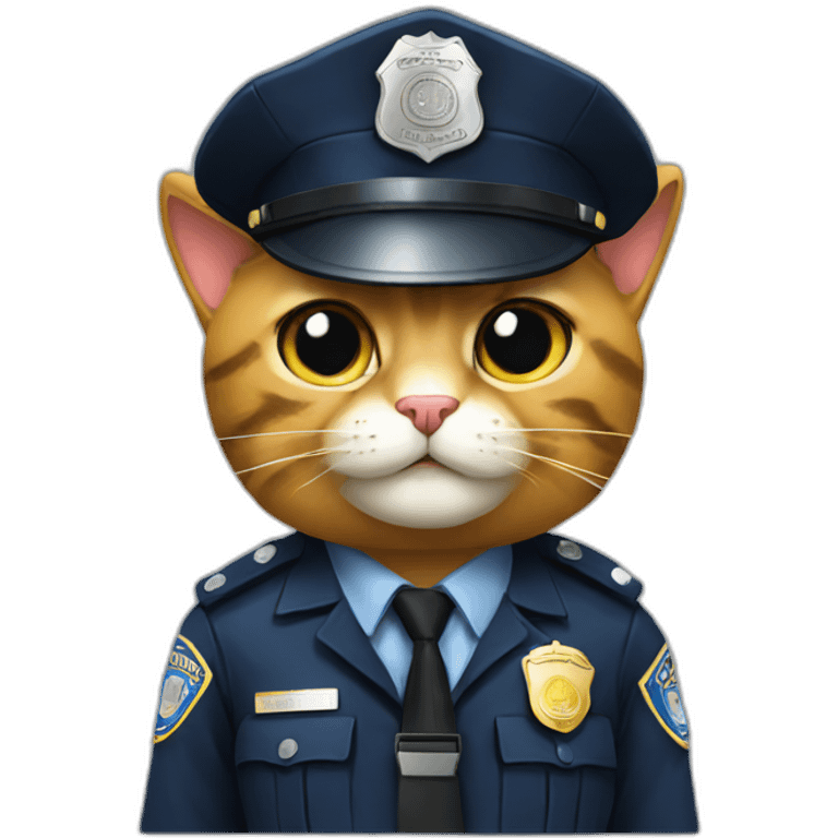 Cop cat emoji