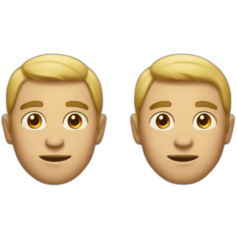 A man with two faces emoji