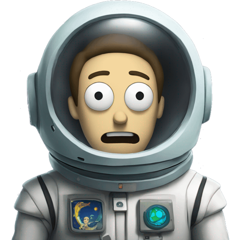 Rick and Morty in space  emoji