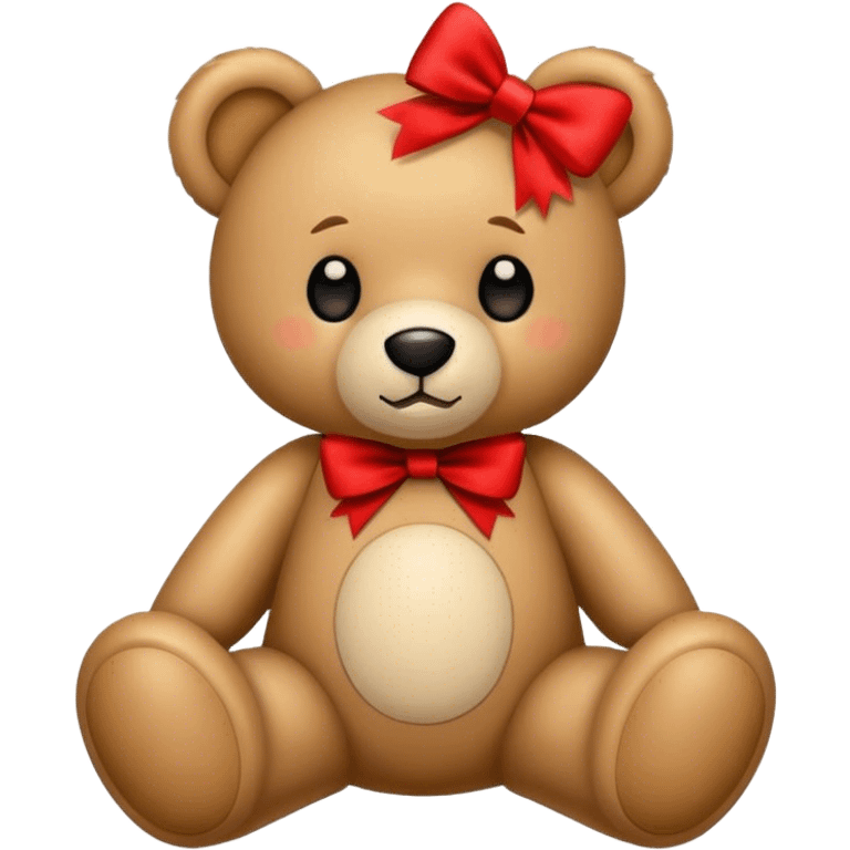 teddy with bow emoji