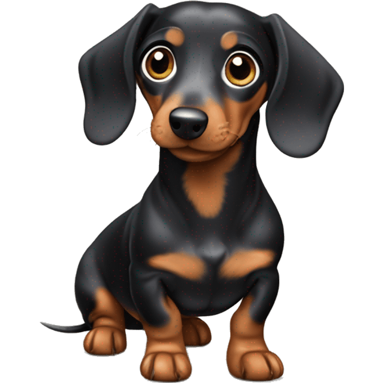 Dapple mini dachshund emoji