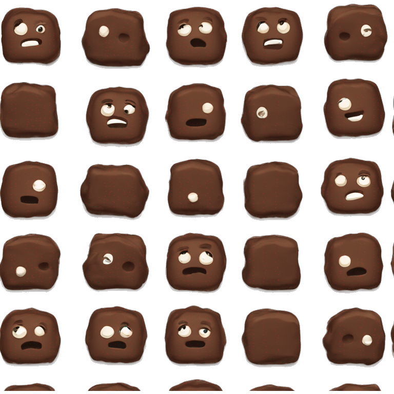 Brownie emoji