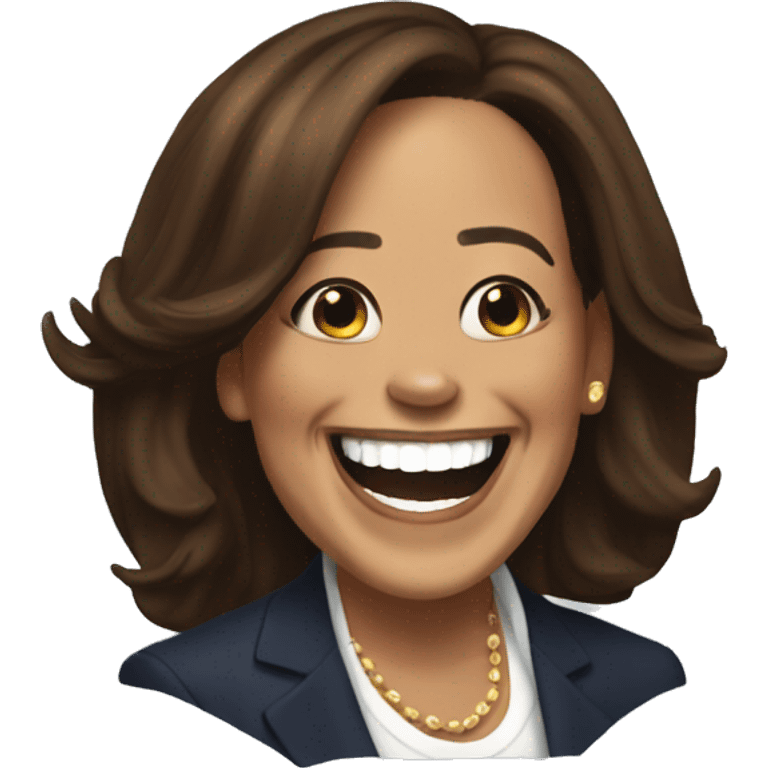 Kamala Harris laughing hilarious! emoji