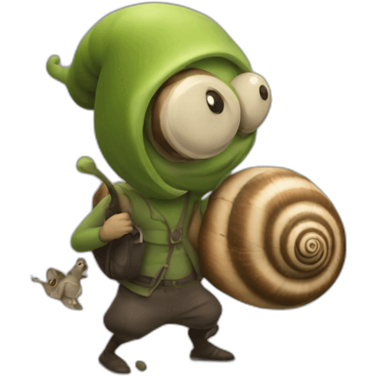 snail thief emoji