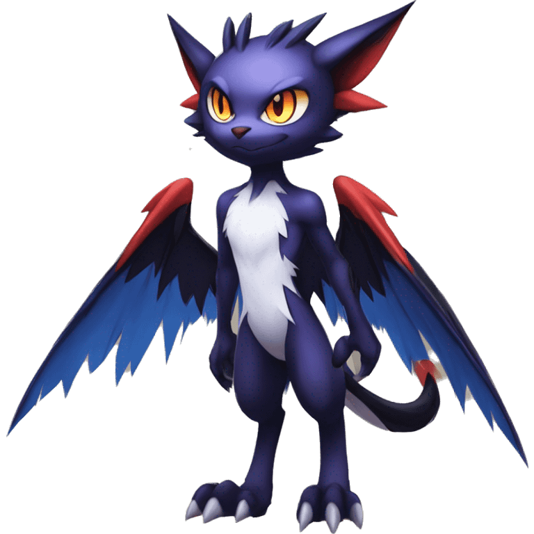 Anthro Edgy Cool Litten-Noivern-Noibat-Absol-Pokémon Full Body emoji