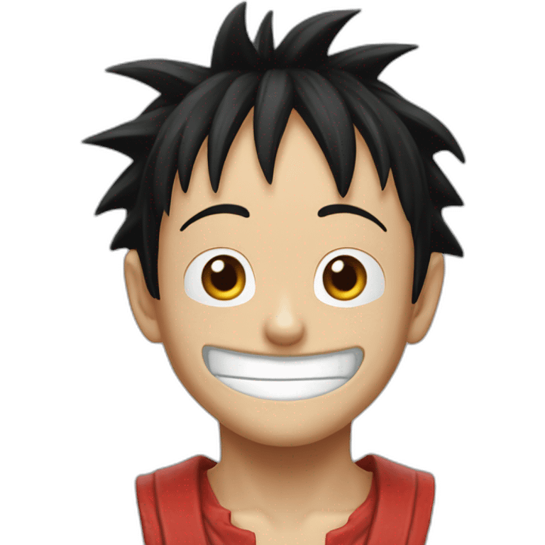 Luffy réaliste emoji