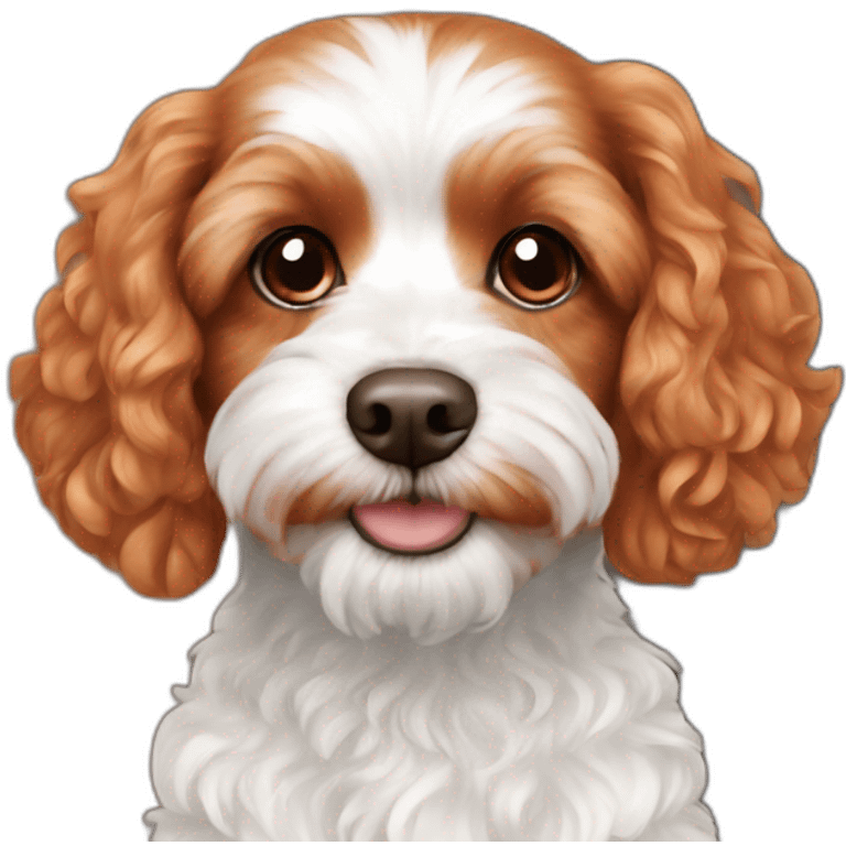 Red cavapoo emoji