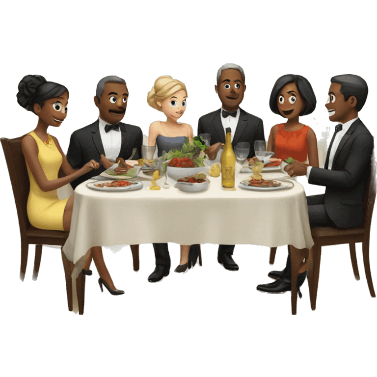 Dinner party emoji