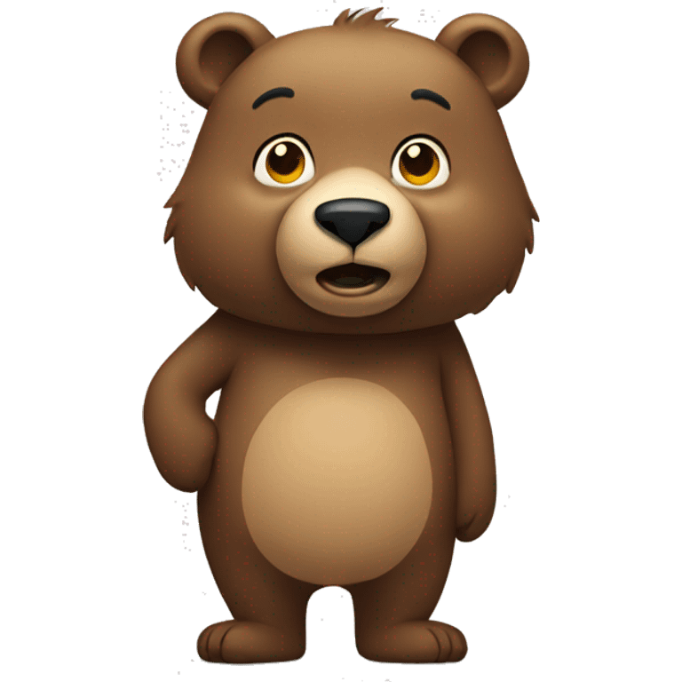 Bear standing emoji