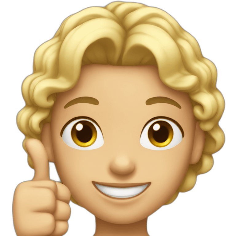 Girl with thumbs up  emoji