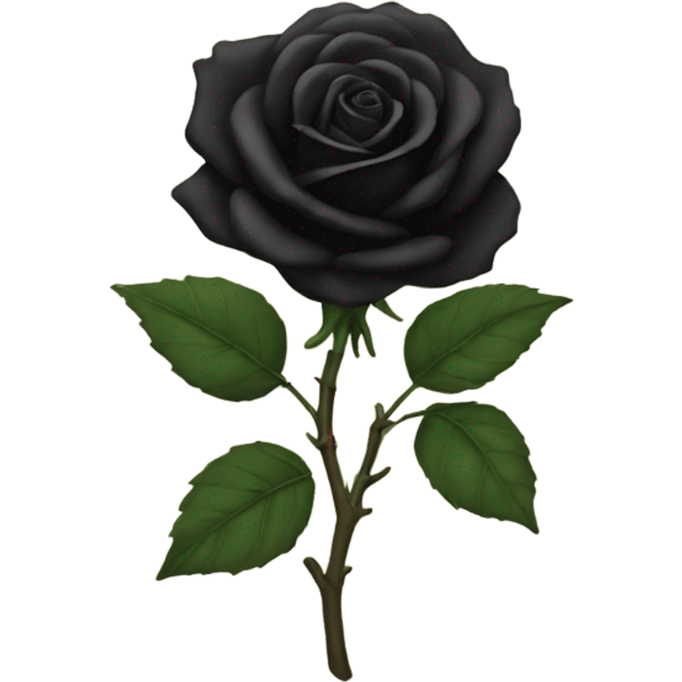 Black rose emoji