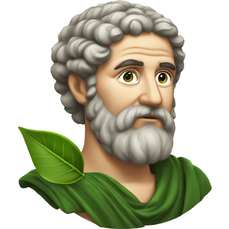 philosophus with a green laurel ancient greece emoji