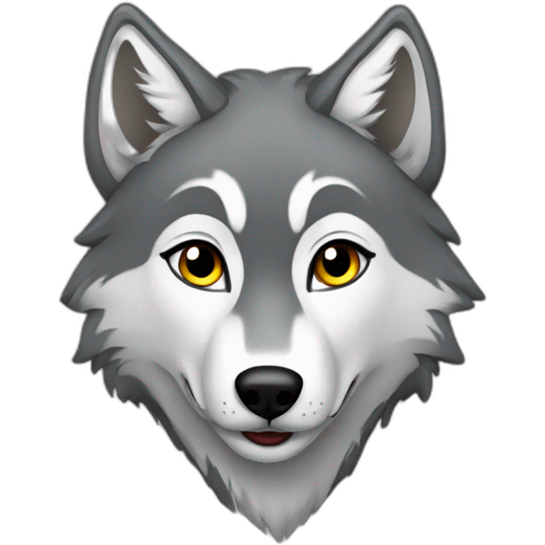 Female grey wolf  emoji