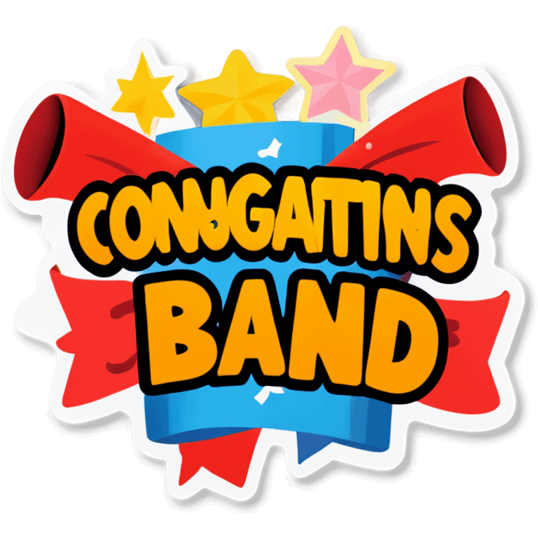 Congratulations band emoji