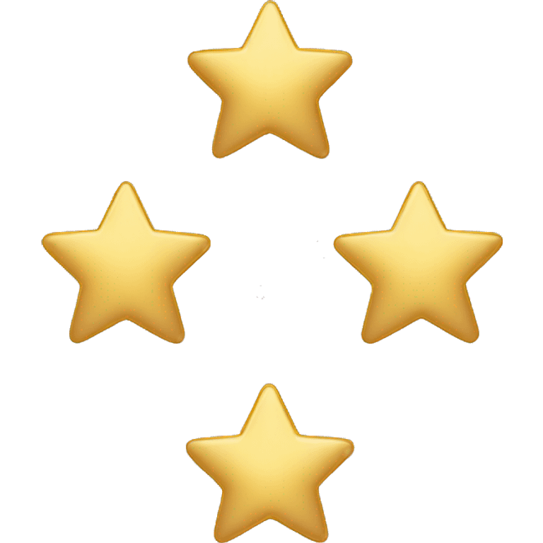 The circle of 5 gold stars emoji