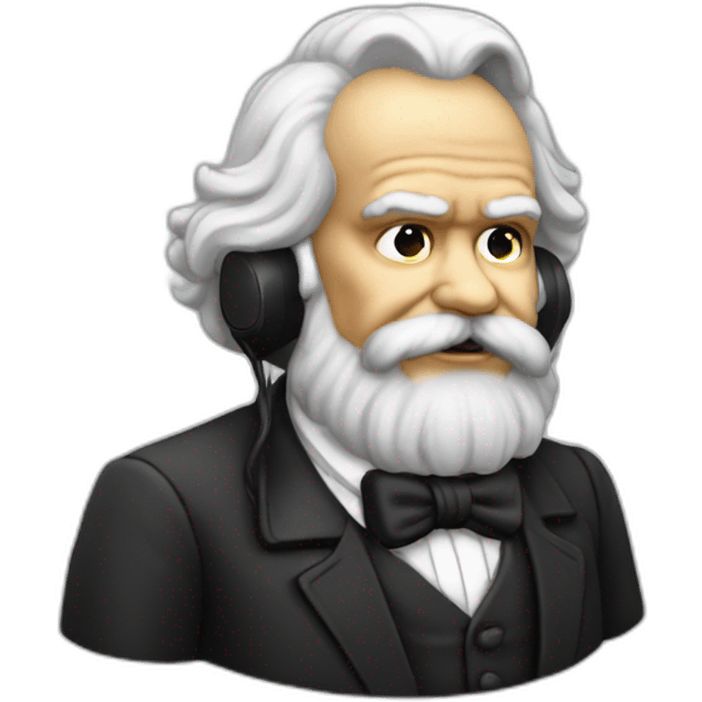 karl marx speaks by phone emoji