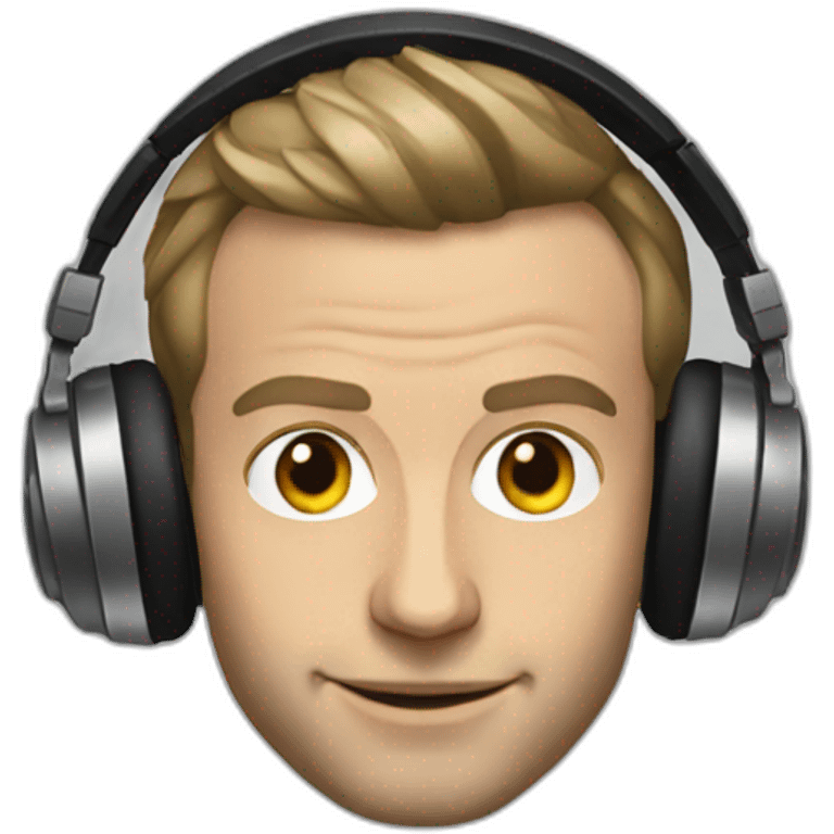 Macron dj emoji