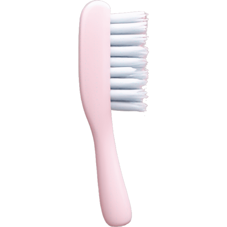 Pale pink toothbrush  emoji