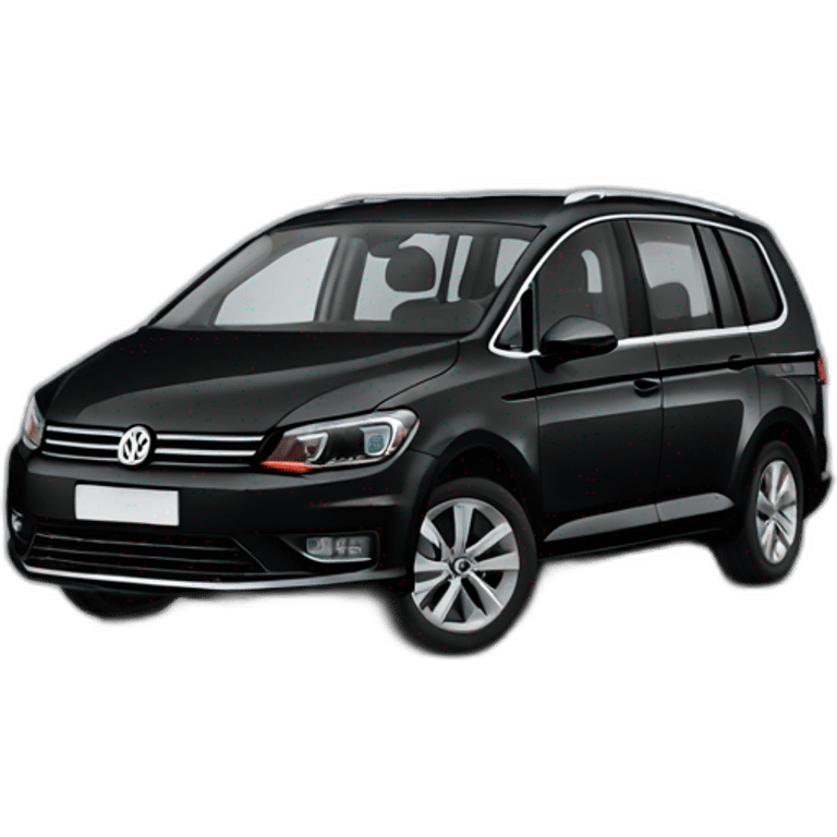 Black Volkswagen touran emoji