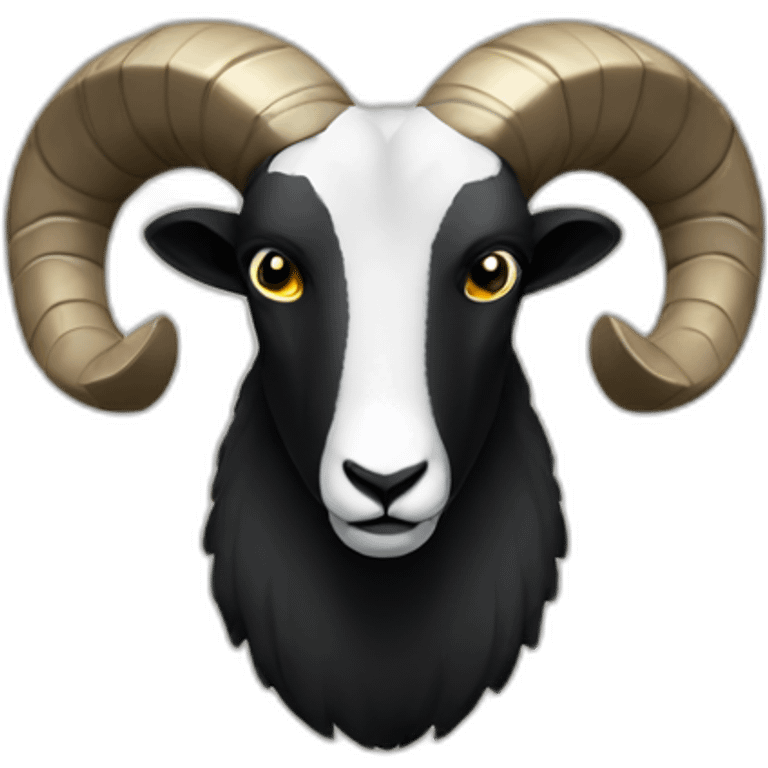 Big Black ram emoji