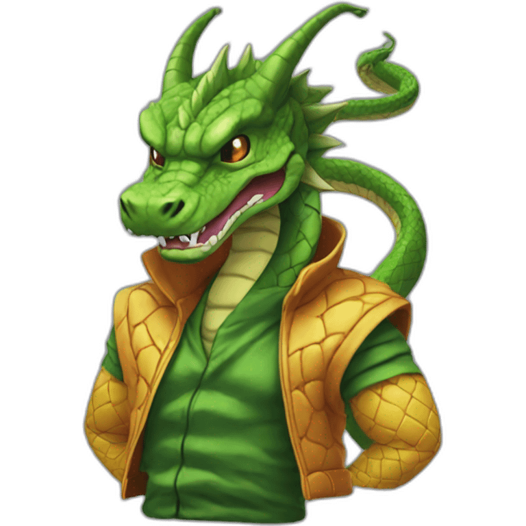 Shenron with clothes emoji