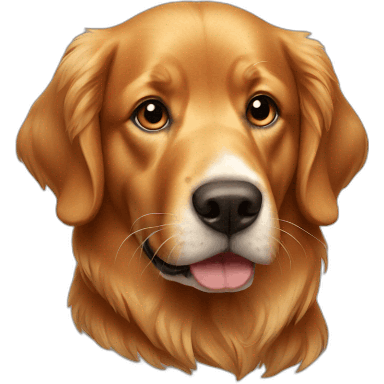 red golden retriever emoji