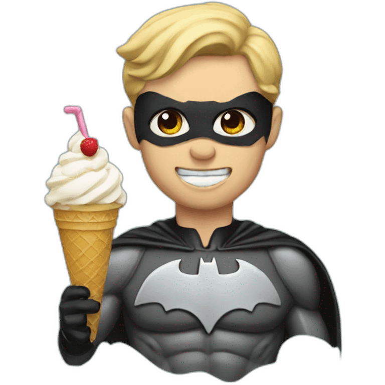 Batman with ice cream  emoji