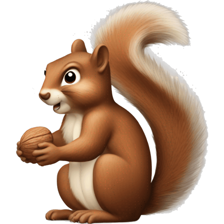 a nice squirrel who likes nuts emoji