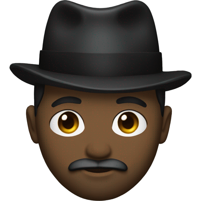 black james bond with beard emoji