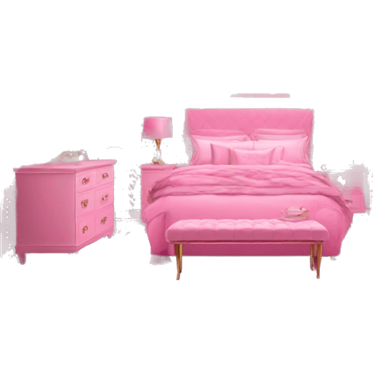 Glam pink decor room emoji