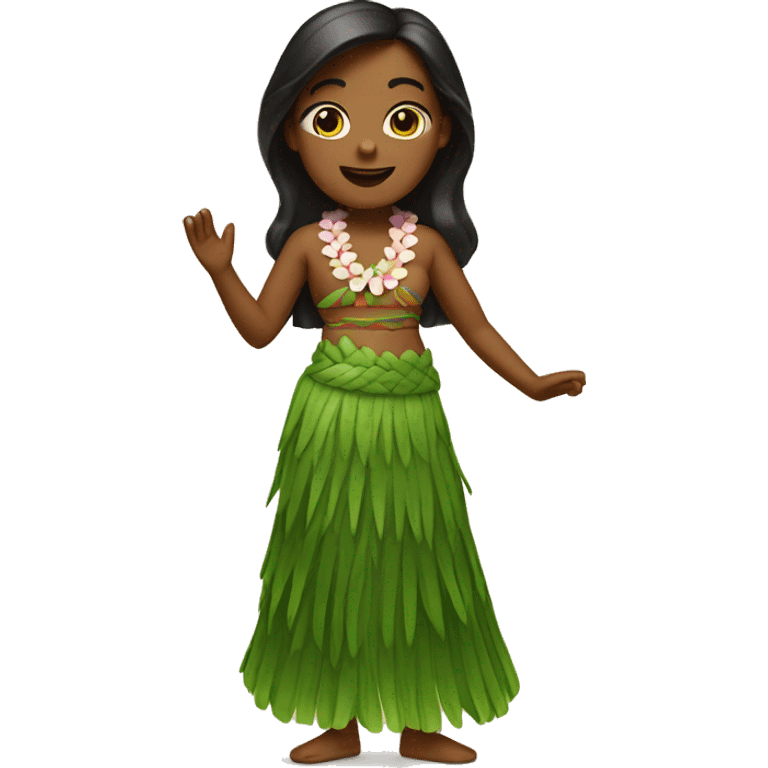 Hula girl emoji