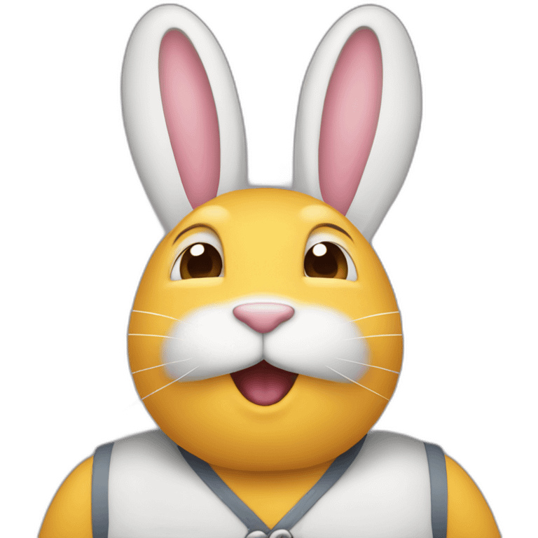 Lapin nain salopette emoji