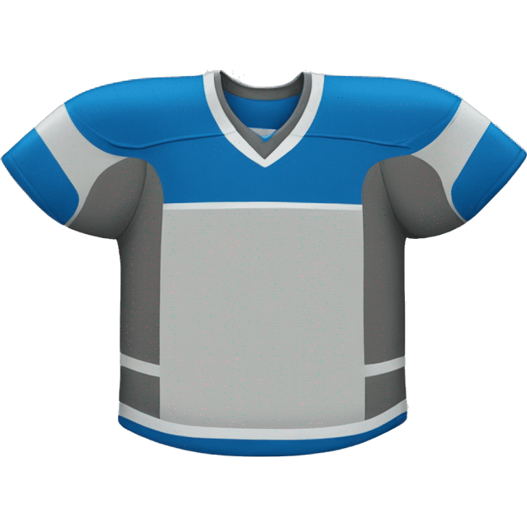 hockey jersey blue & gray color emoji