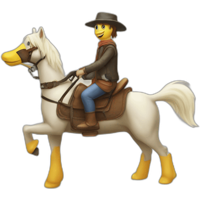 horse ride duck, duck ride fog, fog ride dog emoji