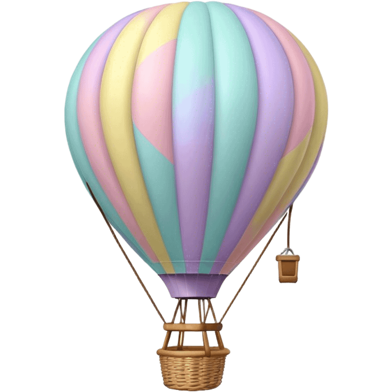 pastel hot air balloon  emoji