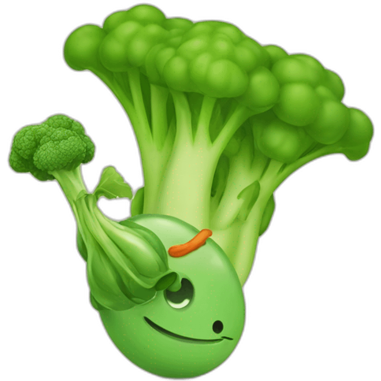 Pea shooter with a brocoli emoji