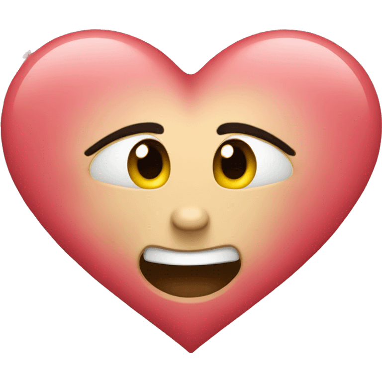 A heart embracing itself emoji