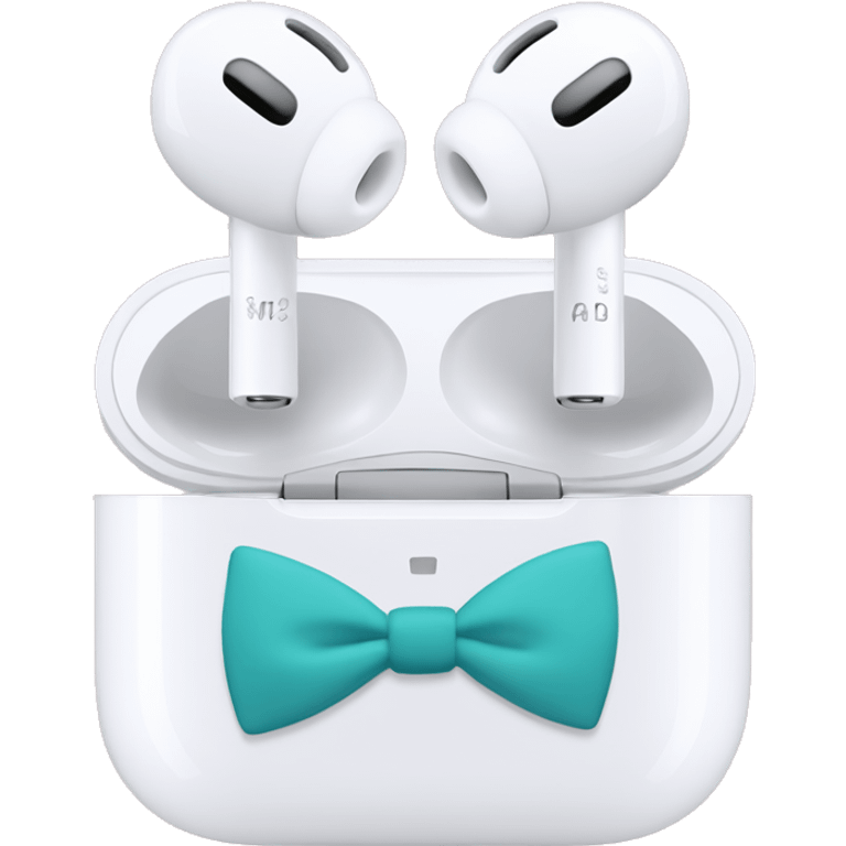 Airpod max with bows emoji