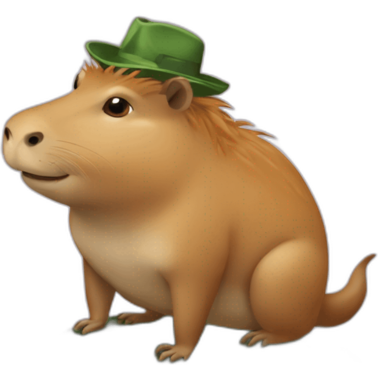 Capybara sur un crocodile emoji