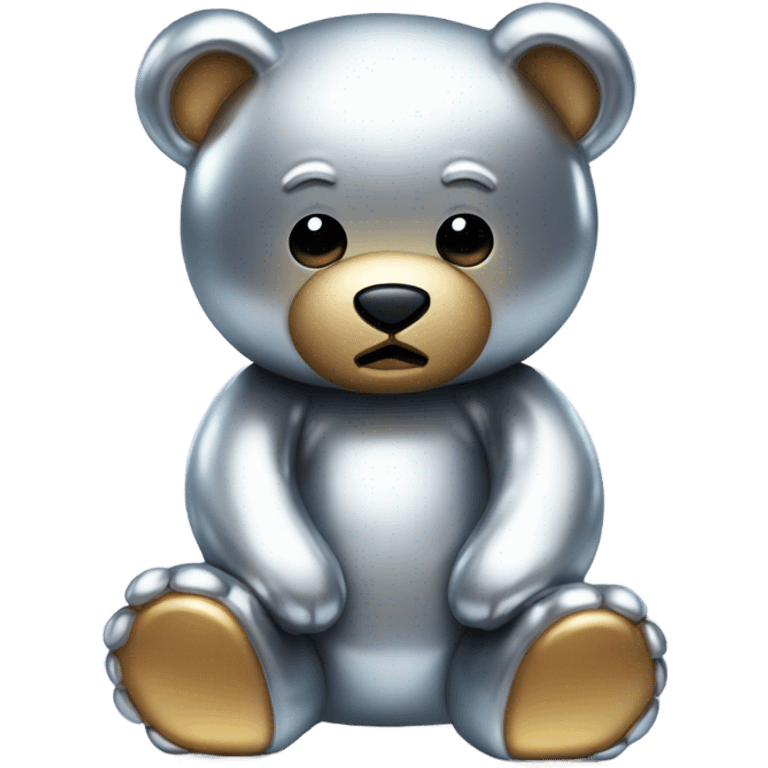 Chrome teddy bear crying  emoji