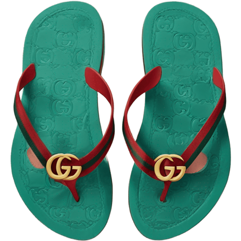 gucci flip flops emoji