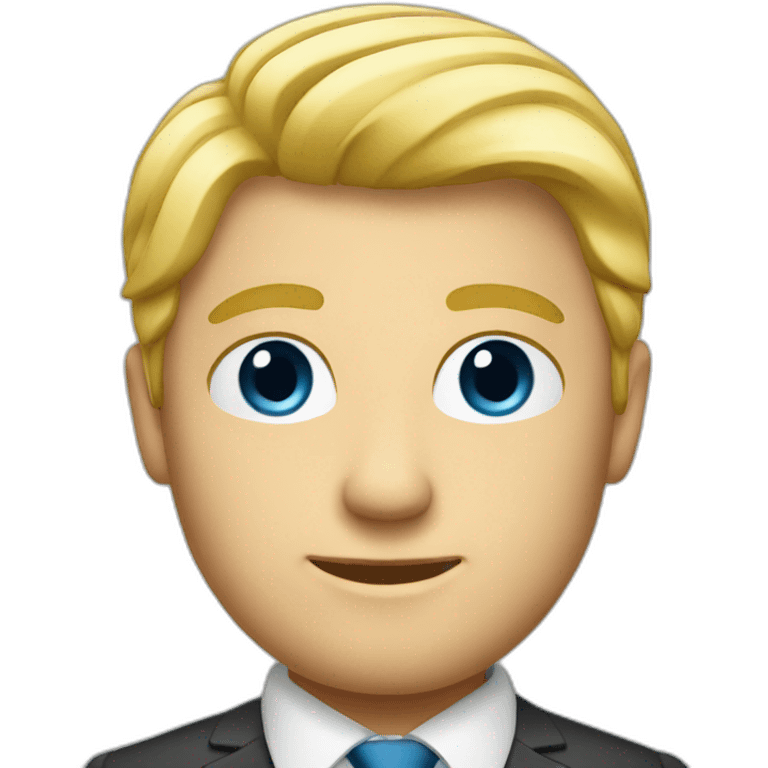 blonde businessman emoji