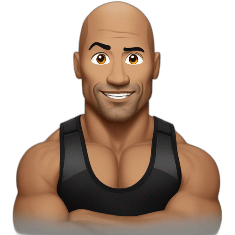 The Rock boxing  emoji