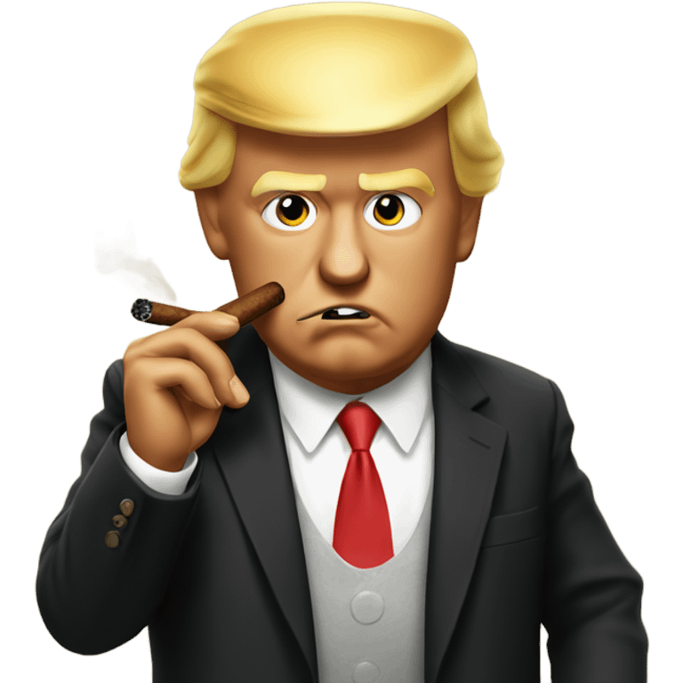 Trump smoking a cigar  emoji