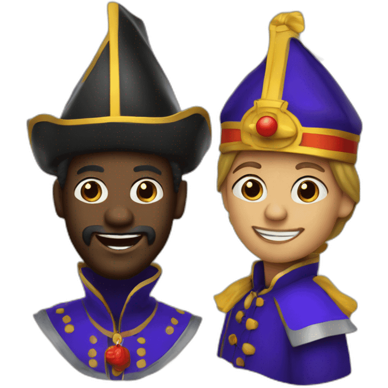 zwarte piet and sinterklaas emoji