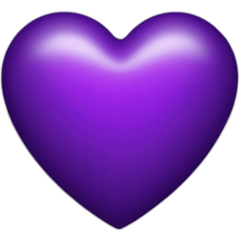 Purple heart emoji