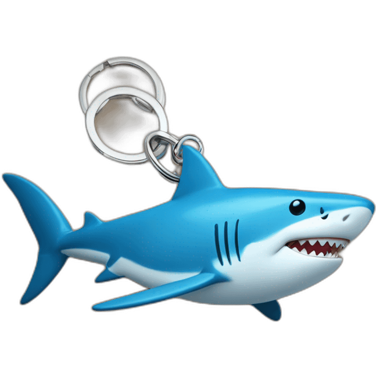 Porte clé-requin emoji