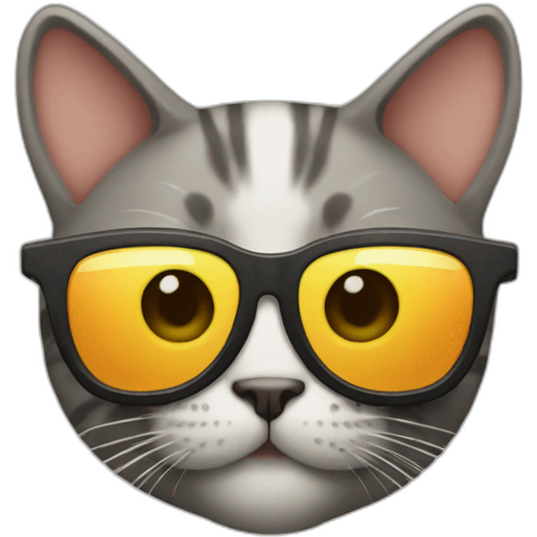 Cat with sunglasses emoji