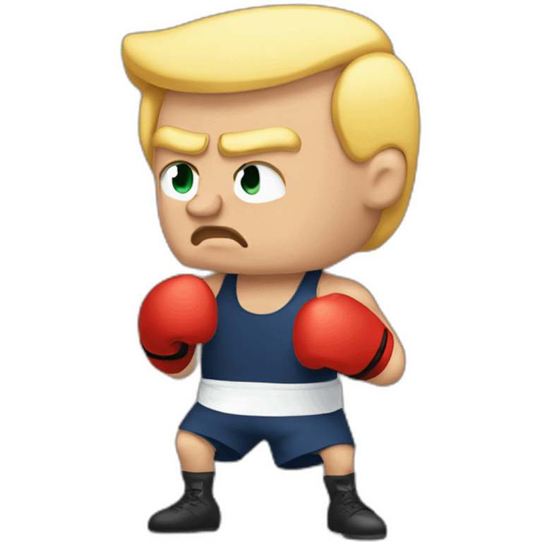 ：boxing trump emoji