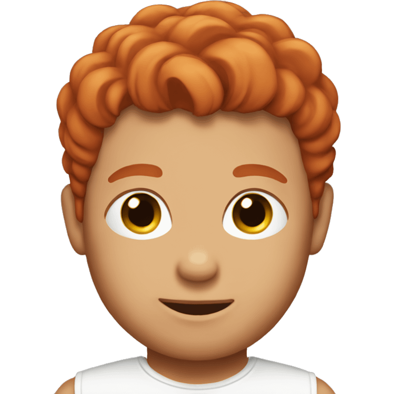 red haired male with baby emoji